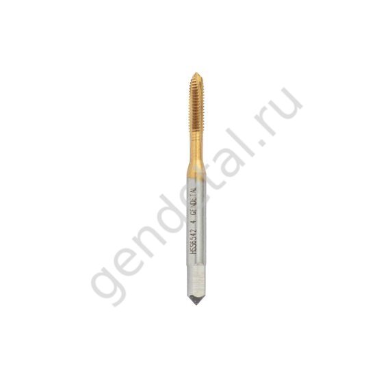 М 4х0,7 Метчик машинный HSS, покрытие TiN, L56/15мм, GENDETAL М 4х0,7 Метчик машинный HSS, покрытие TiN, L56/15мм, GENDETAL