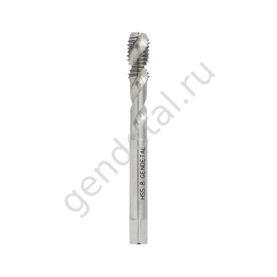 М 8х1,25 Метчик машинный (спиральный) HSS, L71/16мм, GENDETAL М 8х1,25 Метчик машинный (спиральный) HSS, L71/16мм, GENDETAL